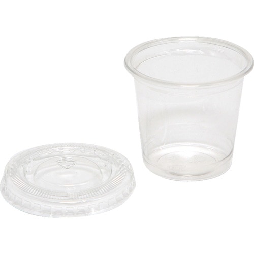トラスコ中山 HEIKO 透明カップ A-PET 1オンス 30ml フタセット 50組入り(ご注文単位1セット)【直送品】