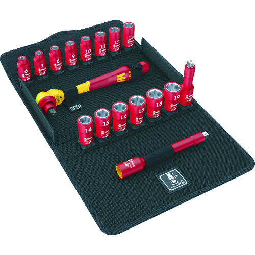 トラスコ中山 Wera 8100SB VDE 絶縁ソケットレンチセット(ご注文単位1セット)【直送品】