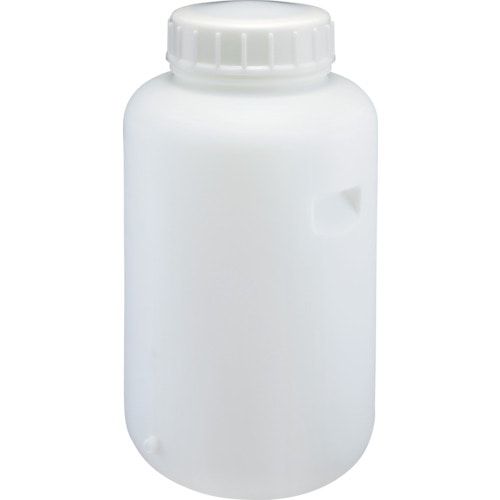 トラスコ中山 瑞穂 ポリタンク 取手付き 広口瓶 100L+3/8ソケット加工 (ソケット付)(ご注文単位1個)【直送品】