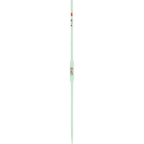 トラスコ中山 SIBATA ホールピペット スーパーグレード 6ml 橙2本線(ご注文単位1本)【直送品】