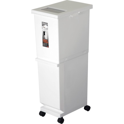 トラスコ中山 TONBO ユニード分別スリム2段55S ホワイト(ご注文単位1台)【直送品】