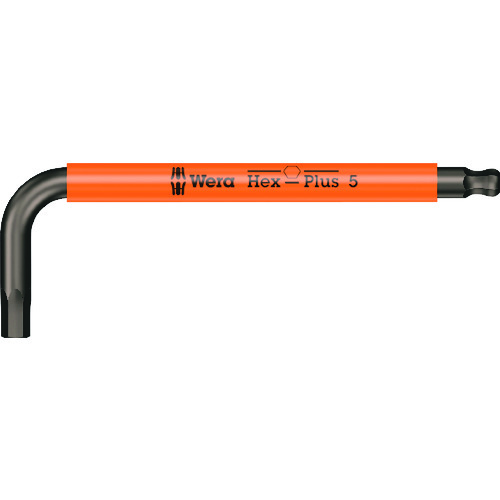 トラスコ中山 Wera 950 SPKS Hex-Plus ヘックスプラス六角レンチ 5.0(ご注文単位1本)【直送品】