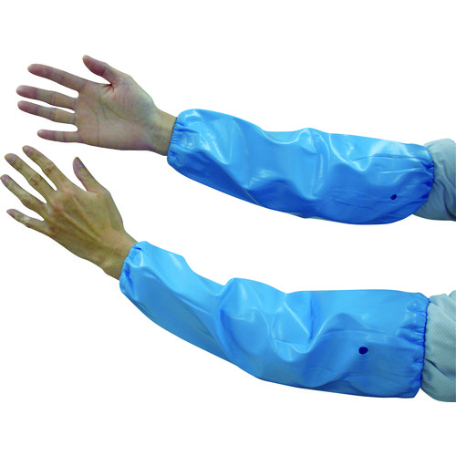 トラスコ中山 トワロン 腕カバー ウレタン腕カバー ブルー(ご注文単位1組)【直送品】