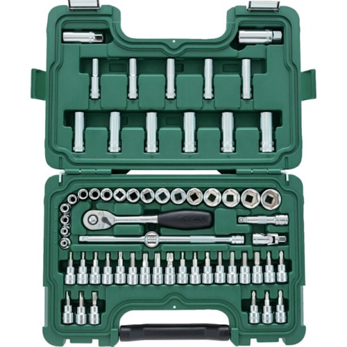 トラスコ中山 SATA 3/8”DRソケットレンチセット(6角タイプ)(ご注文単位1セット)【直送品】