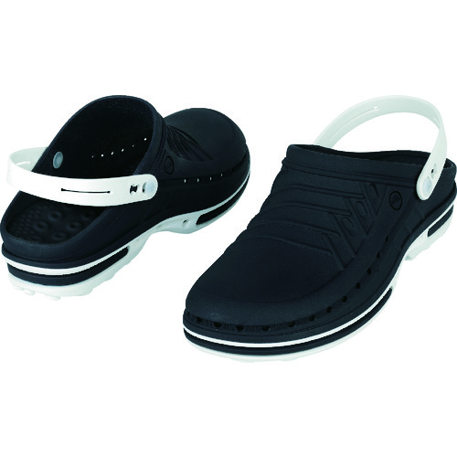トラスコ中山 WOCK CLOG ネイビー 26.0~27.0 オートクレーブ対応134℃(ご注文単位1足)【直送品】