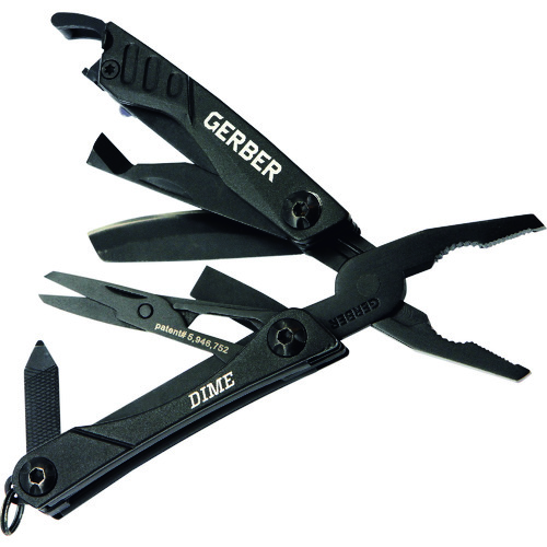 トラスコ中山 GERBER マルチツール ダイム ブラック(ご注文単位1個)【直送品】