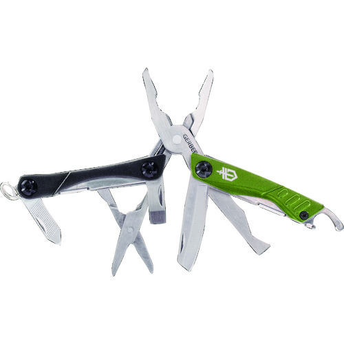 トラスコ中山 GERBER マルチツール ダイム グリーン(ご注文単位1個)【直送品】