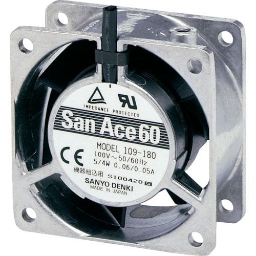 トラスコ中山 SanAce ACファン(60×28mm AC100V センサ無)(ご注文単位1台)【直送品】