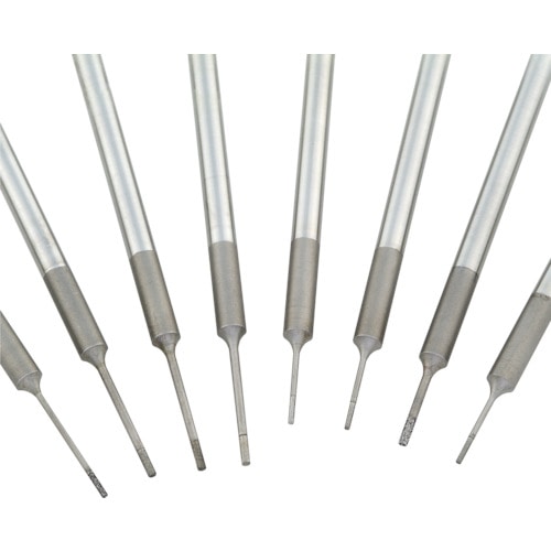 トラスコ中山 ナカニシ SP電着小径ダイヤCBNバー 刃径0.9mm(ご注文単位1本)【直送品】