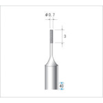 トラスコ中山 ナカニシ 電着CBNバー#270 刃径0.7×40L(ご注文単位1本)【直送品】