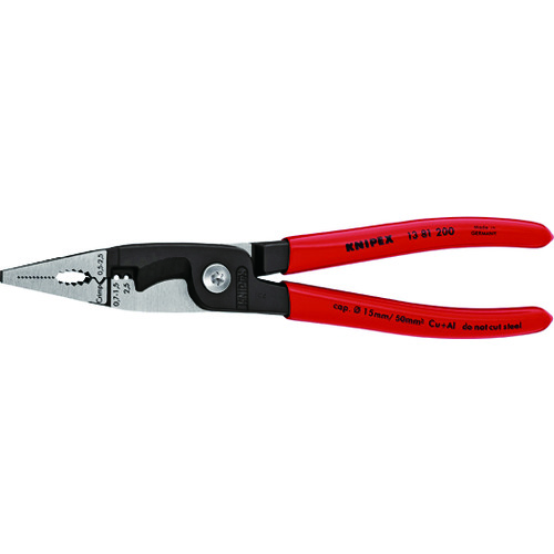トラスコ中山 KNIPEX エレクトロプライヤー 200mm 446-7264(ご注文単位1個)【直送品】