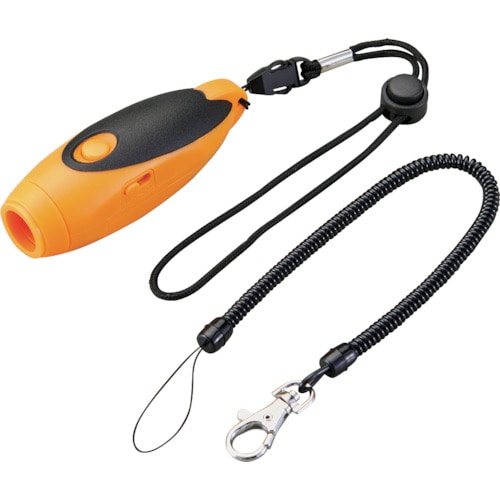 トラスコ中山 緑十字 電子ホイッスル EW-1 オレンジ(ご注文単位1個)【直送品】