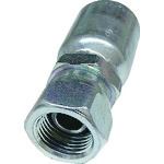 トラスコ中山 Parker 油圧ホース用コネクター オスシートスイベル金具 60度コーン A寸法82mm(ご注文単位1個)【直送品】