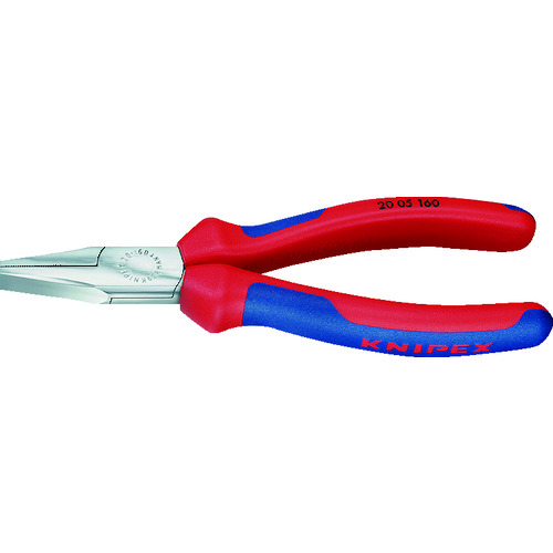 トラスコ中山 KNIPEX 2005-160 平ペンチ(ご注文単位1個)【直送品】