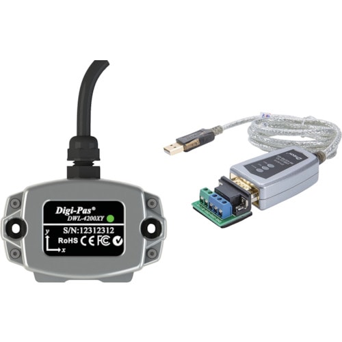 トラスコ中山 ジェーエスビ Digi-pas DWL4200XY Pro-Version 高性能2軸デジタル傾斜センサー ±0.02°(ご注文単位1個)【直送品】