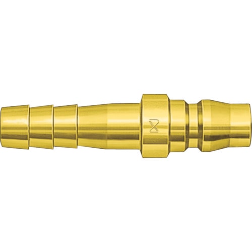 トラスコ中山 日東 真ちゅう製ハイカプラ(ホース取付用プラグ)相手側1/4インチ 1.5Mpa(00201)(ご注文単位1個)【直送品】