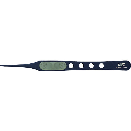 トラスコ中山 ALLEX ピンセット P-2F(フッ素コート)(ご注文単位1個)【直送品】