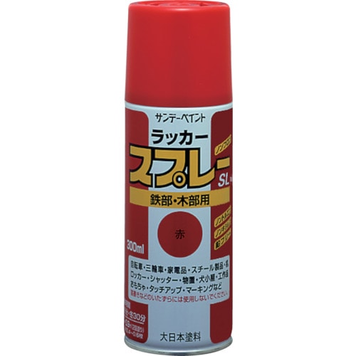 トラスコ中山 サンデーペイント ラッカースプレーSL 300ml 白(ご注文単位1本)【直送品】