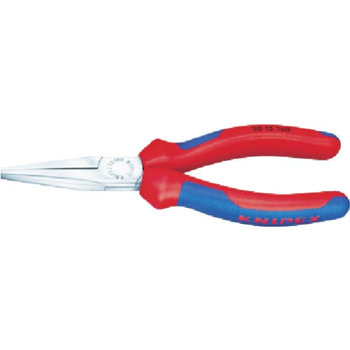 トラスコ中山 KNIPEX 3015-190 ロングノーズプライヤー 全長190mm(ご注文単位1個)【直送品】