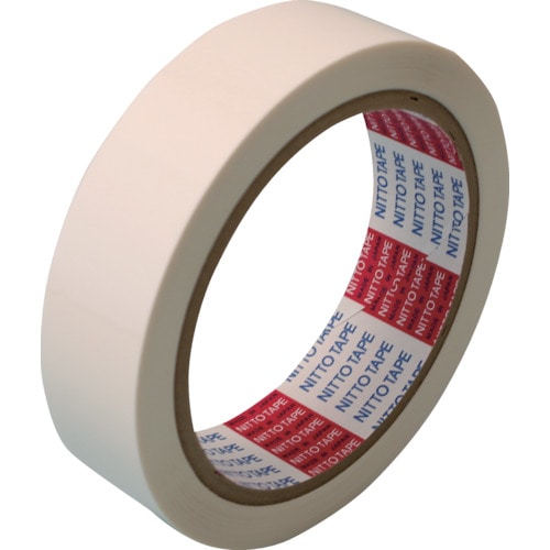 トラスコ中山 日東 電気絶縁用ポリエステル粘着テープ No.31C 基材厚み25μ×25mm×50m 白(ご注文単位1巻)【直送品】