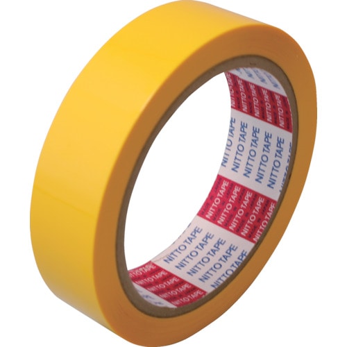 トラスコ中山 日東 電気絶縁用ポリエステル粘着テープ No.31C 基材厚み25μ×30mm×50m 黄(ご注文単位1巻)【直送品】