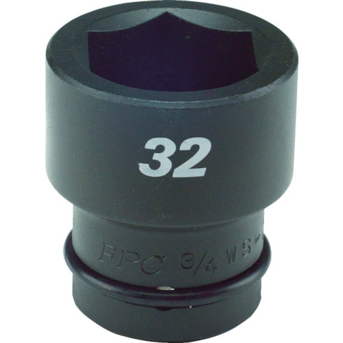 トラスコ中山 FPC インパクト ショート ソケット 差込角19mm 対辺26mm(ご注文単位1個)【直送品】