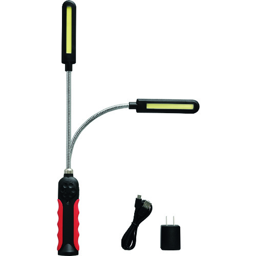 トラスコ中山 緑十字 COB式フレキシブルLEDライト CFL-8 450×40×35mm ダイヤル調光式(ご注文単位1本)【直送品】