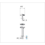 トラスコ中山 ナカニシ マンドレール ステンレス (1Pk(袋)＝10本入)　476-4854（ご注文単位1パック）【直送品】