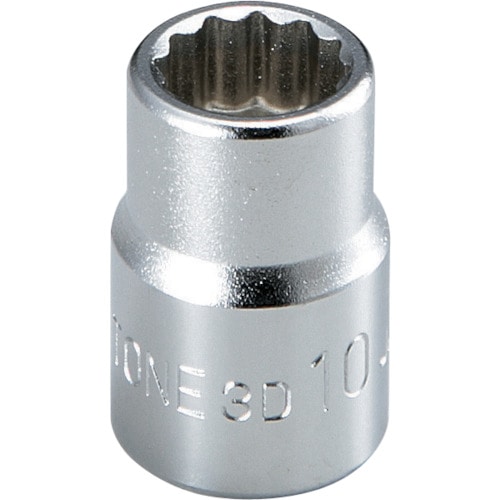 トラスコ中山 TONE ソケット(12角) 対辺寸法17.5mm 全長30mm(ご注文単位1個)【直送品】