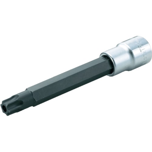 トラスコ中山 TONE ヘックスローブソケット ロングトルクスソケット(いじり防止タイプ) T20 先端寸法3.84mm(ご注文単位1個)【直送品】