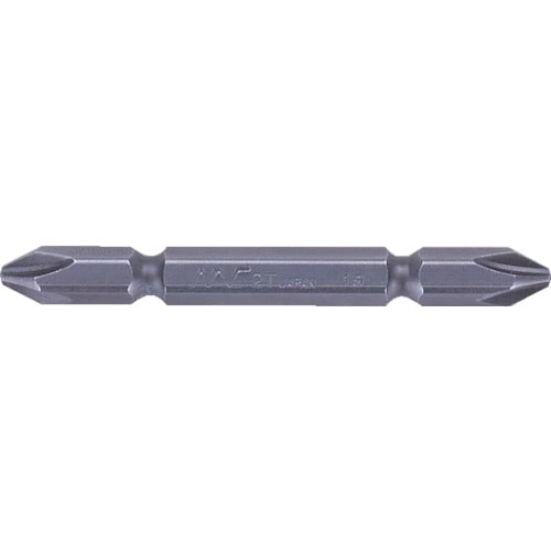 トラスコ中山 ナック タッピングねじ用ドライバービット 差込6.35xNo.2x150L 296-2268(ご注文単位10本)【直送品】