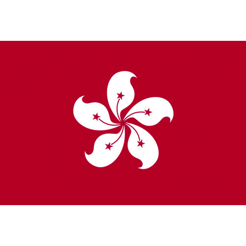 トラスコ中山 東京製旗 国旗No.2(90×135cm) 香港（ご注文単位1枚）【直送品】