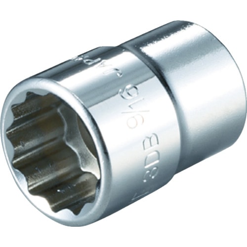 トラスコ中山 TONE ソケット(インチ) (12角) 吋目 3/4inch 全長38mm(ご注文単位1個)【直送品】