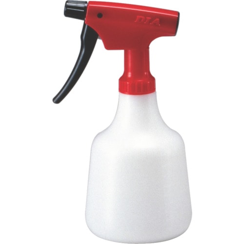 トラスコ中山 フルプラ スプレー容器 ダイヤスプレーピストル型 レッド 500ml(ご注文単位1個)【直送品】