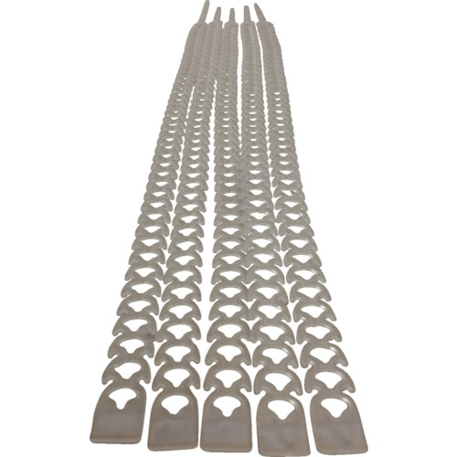 トラスコ中山 フィッシャー ケーブルフィックス クリアー (20本入)(ご注文単位1袋)【直送品】