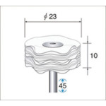 トラスコ中山 ナカニシ 布バフ (1Pk(袋)=10本入) 477-0501(ご注文単位1パック)【直送品】