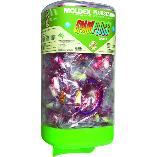 トラスコ中山 MOLDEX 耳栓 コード付きスパークプラグ プラグステーション 150組入(ご注文単位1ケース)【直送品】