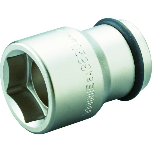 トラスコ中山 TONE インパクト用ソケット(自動車整備用) ホイルナットコンビソケット 差込角19.0mm 全長80mm(ご注文単位1個)【直送品】