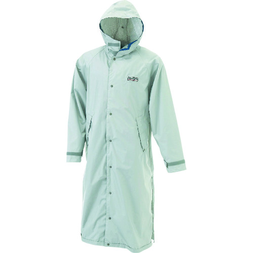 トラスコ中山 カジメイク エントラントレインコート シルバー M(ご注文単位1着)【直送品】