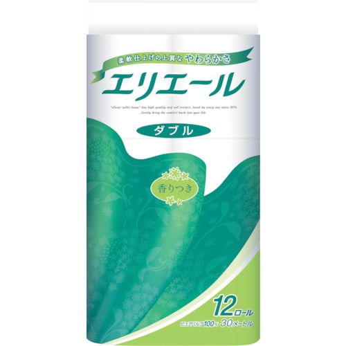 トラスコ中山 エリエール Eトイレットティシュー2P12R18(ご注文単位1ケース)【直送品】