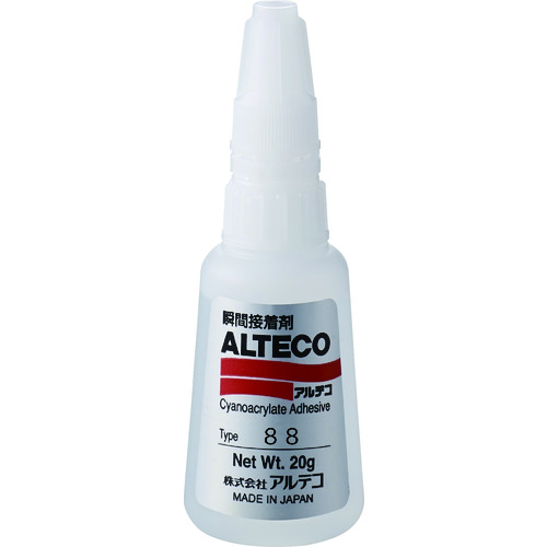 トラスコ中山 アルテコ 工業用 瞬間接着剤 88 20g (難接着樹脂材用)(ご注文単位1本)【直送品】