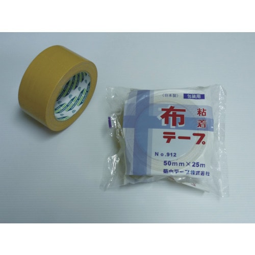 トラスコ中山 菊水 布粘着テープ912 50mm×25m(ご注文単位1巻)【直送品】