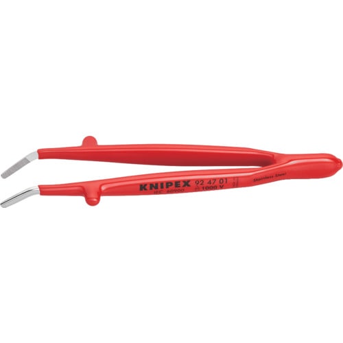 トラスコ中山 KNIPEX 絶縁汎用ピンセット 130mm(ご注文単位1本)【直送品】
