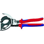 トラスコ中山 KNIPEX ラチェットケーブルカッター 320mm(ご注文単位1個)【直送品】