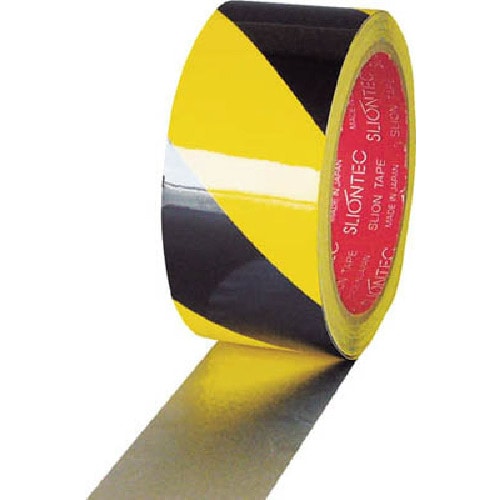 トラスコ中山 スリオン 危険表示用反射テープ 90mm×10m黄/黒(ご注文単位1巻)【直送品】