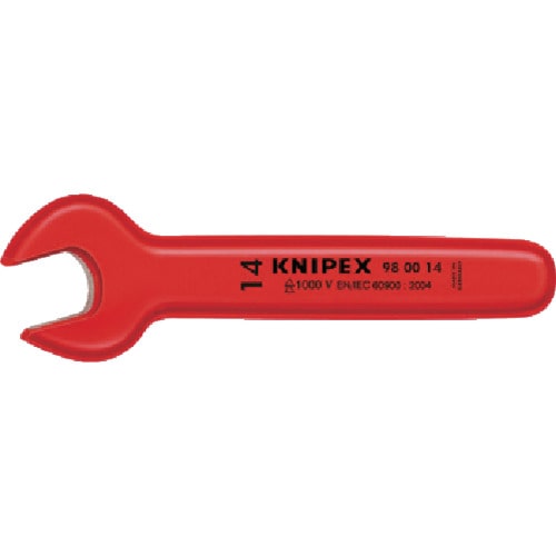 トラスコ中山 KNIPEX 絶縁片口スパナ 17mm(ご注文単位1個)【直送品】