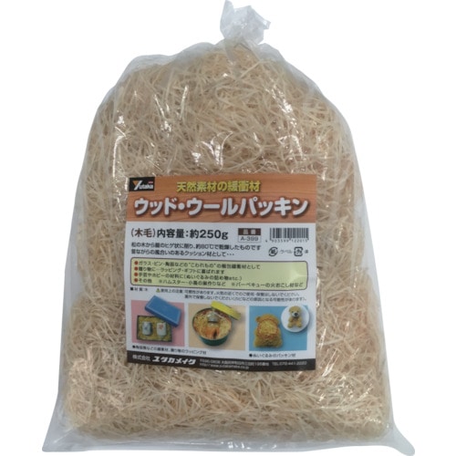 トラスコ中山 ユタカメイク 緩衝材 ウッドウールパッキン 木毛(ご注文単位1個)【直送品】