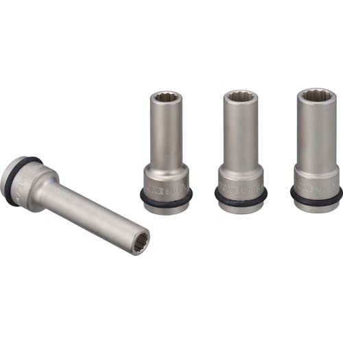 トラスコ中山 TONE インパクト用ソケットセット(自動車整備用) ヘッドボルトフライホイルソケットセット 4pcs(ご注文単位1セット)【直送品】