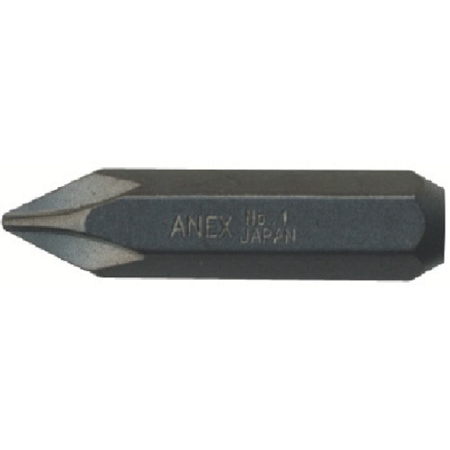 トラスコ中山 アネックス インパクトドライバー用ビット +1×36 対辺8mm六角軸(ご注文単位1個)【直送品】