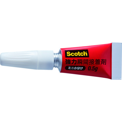 トラスコ中山 3M スコッチ 強力瞬間接着剤 ミニ小分け 0.5g×3(ご注文単位1パック)【直送品】